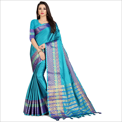 Ladies Silk Saree - Silk, Printed, Blue And Other Colors | Suitable For Summer, Winter, Rainy, Spring, Traditional Wear