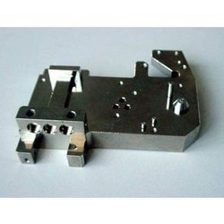 VMC Support Plate Job Work - Metal Material, Custom Size, Black Color | Precision Job Work by Vaidik Industries, Tailored Finishing