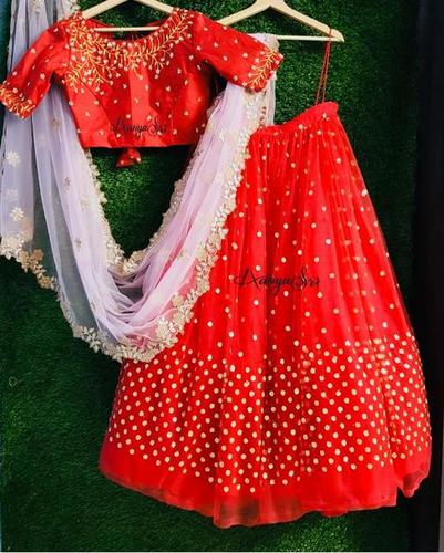 Net Lehengha Choli With Dupata