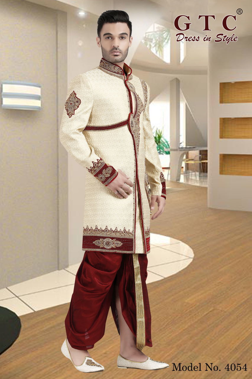 4054 Exclusive & Wedding Sherwani Age Group: 16-50