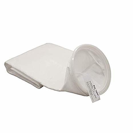 Fiberglass Non-woven Filter Media Bags - 160x2000mm, Yellow/white, Round Design For Asphalt Plant And Industrial Filtration Applications