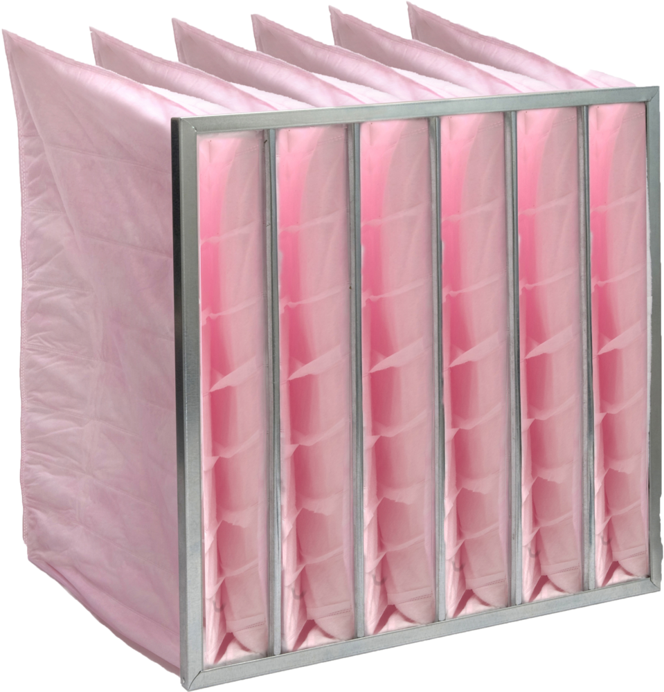 Pocket Filter - Synthetic Material, 360x600 Mm Size, White Color | Hepa Filtration, Long Lifespan, Low Pressure Loss