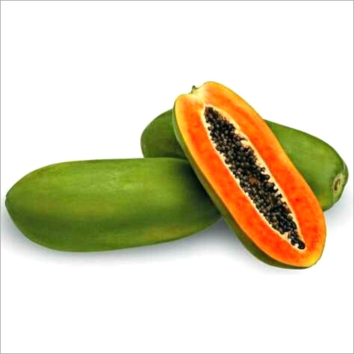 ताजा हरा पपीता
