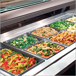 Commercial Bain Marie Salad Bar Application: Restaurant