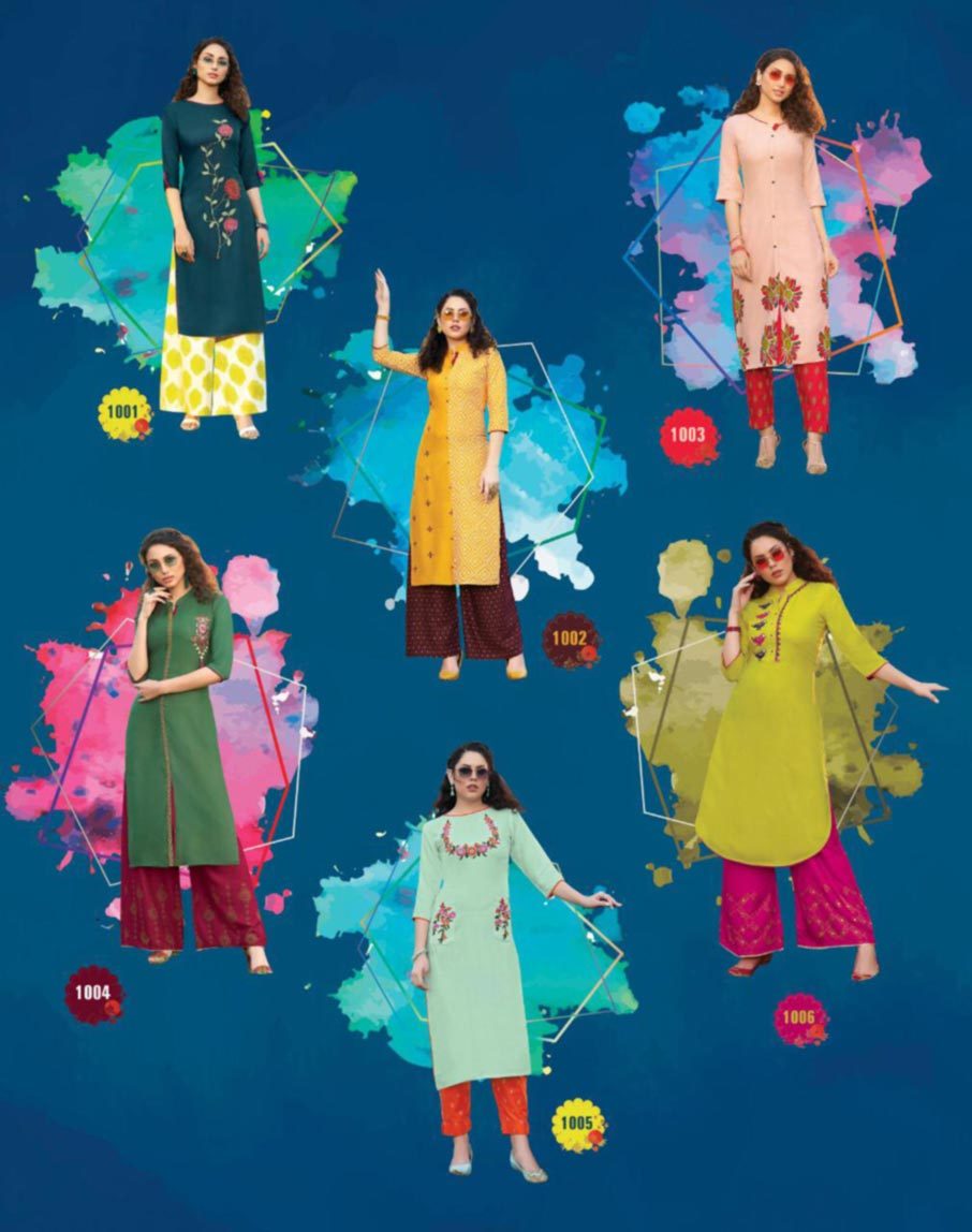 Cool Dry Rayon Print Cotton Flex Fancy Embroidery Work Classy Prints