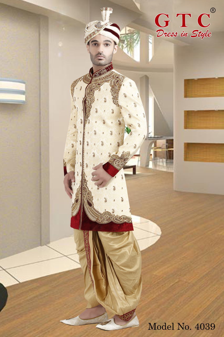 4039 Exclusive & Wedding Sherwani Age Group: 16-50