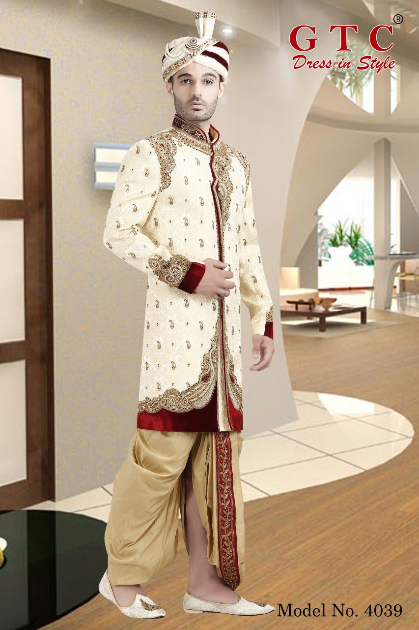 4039 Exclusive & Wedding Sherwani Age Group: 16-50