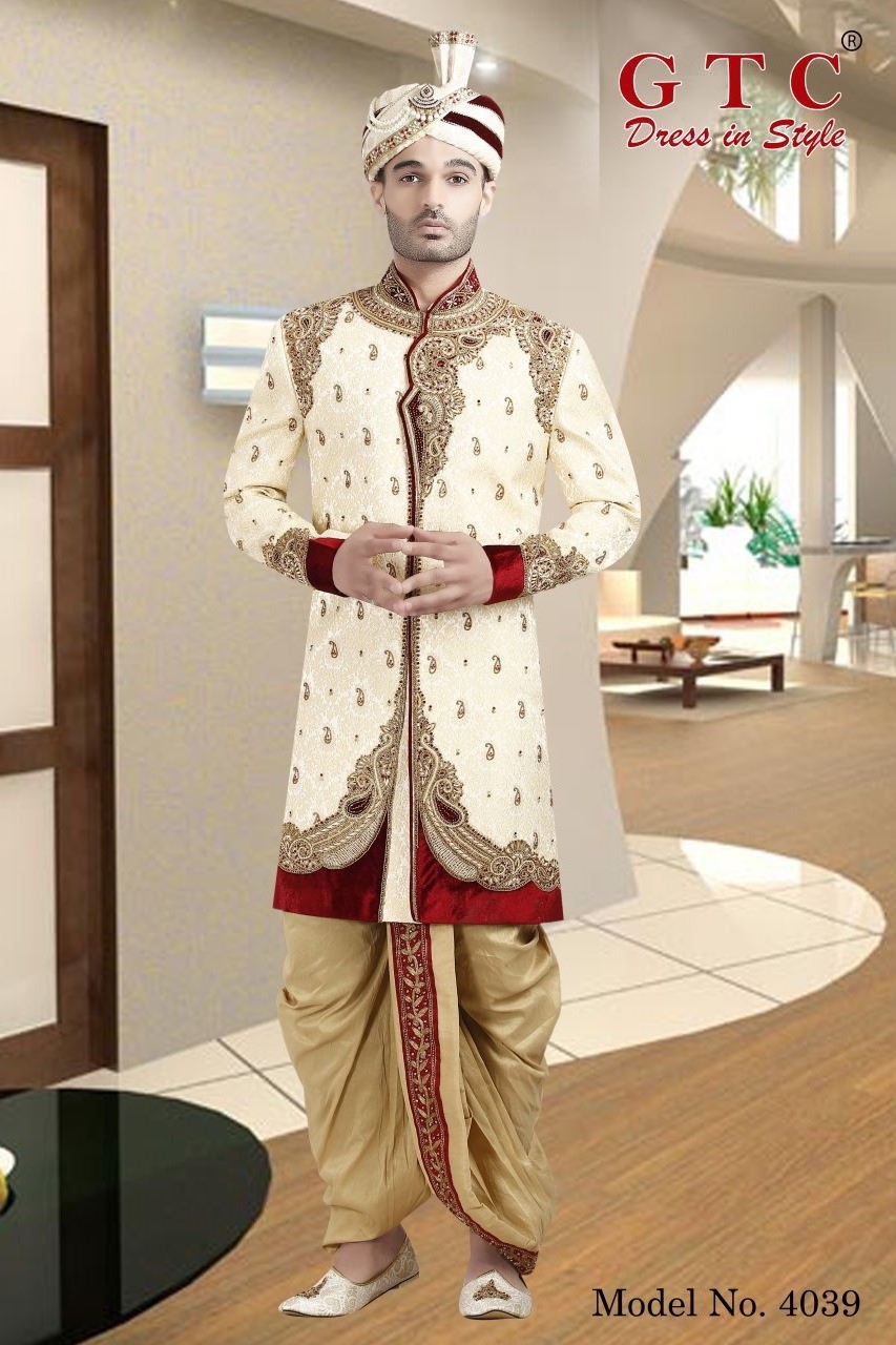 4039 Exclusive & Wedding Sherwani Age Group: 16-50