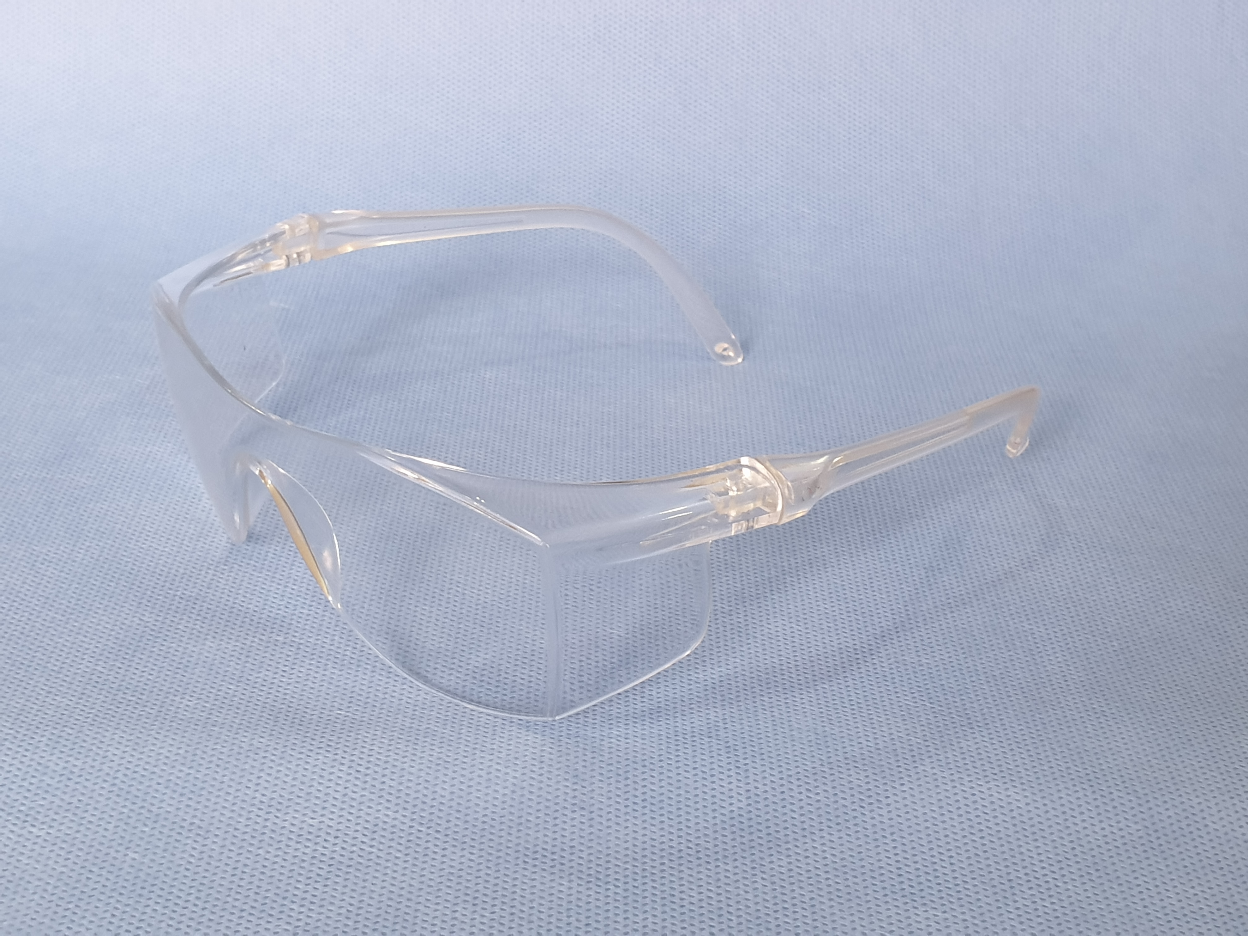 Disposable Safety Goggles - Poly Carbonate Material, 28 Grams, Black Color | Fine Finishing, User-friendly Design, 100% Opti Clear Visibility