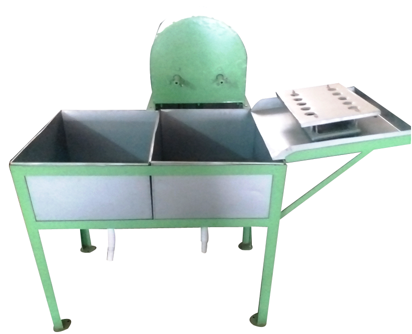 Bottle Washing Machine - M.s. Construction, 10-24 Bpm Capacity, 1-2 Hp Electric Motor, Single Phase, 2 Head Brushes For Aggressive Dust Removal