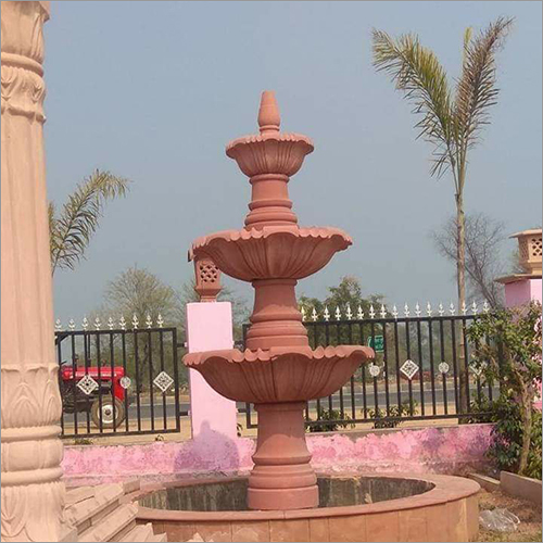 आगरा रेड सैंडस्टोन फाउंटेन