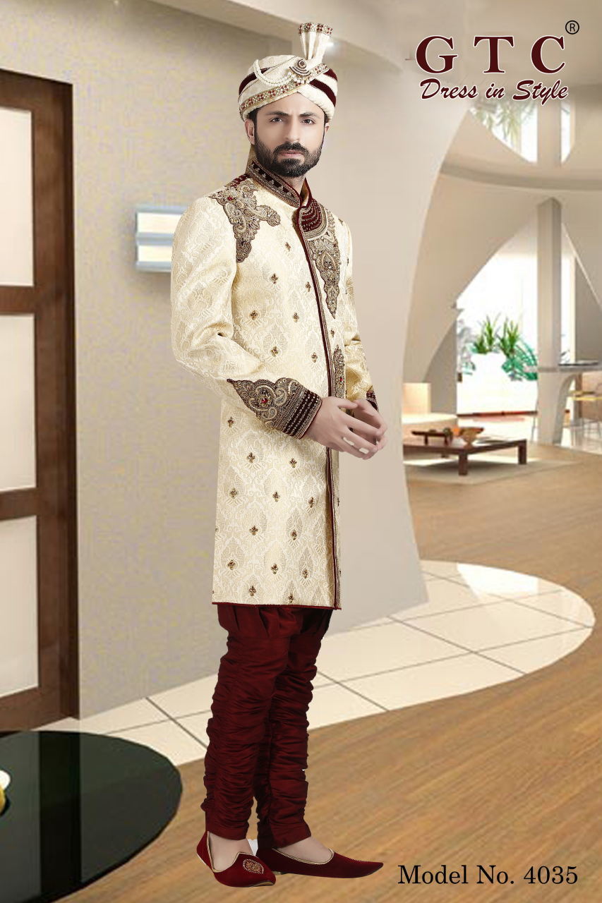 4035 Exclusive & Wedding Sherwani Age Group: 16-50