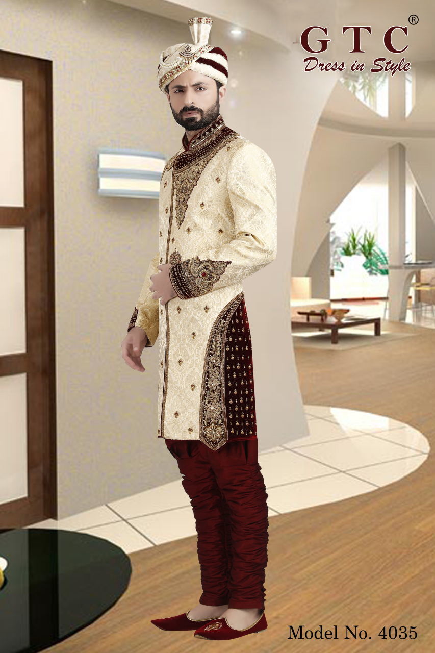 4035 Exclusive & Wedding Sherwani Age Group: 16-50