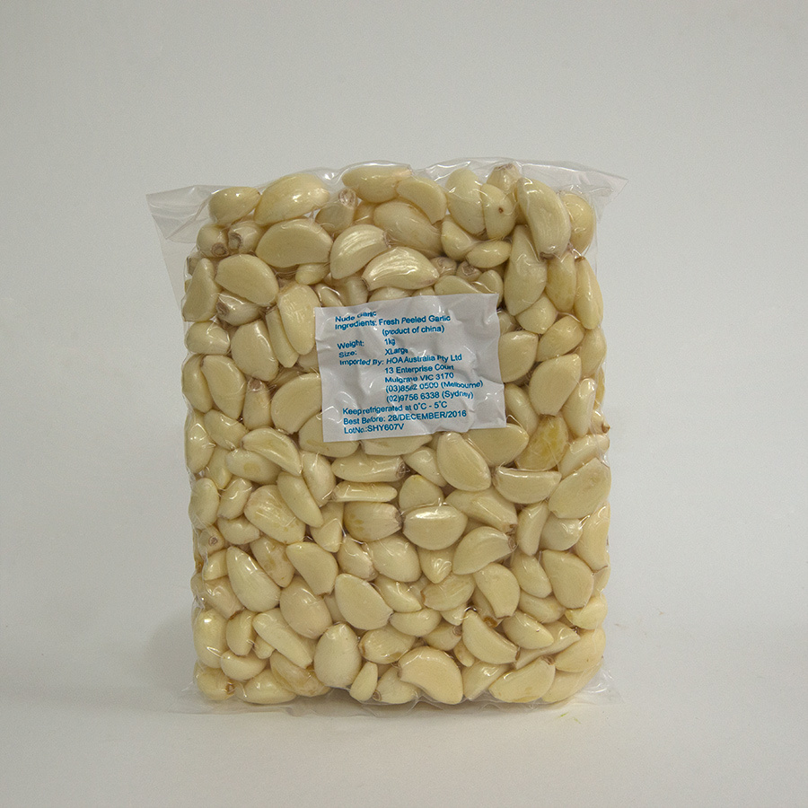 Peeled Garlic - 1 Kilogram, White Color, Raw Processing, A1 Grade, Rich Taste , Fresh Cloves With Long Shelf Life, Easy Storage Options