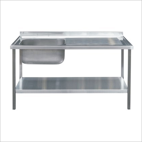 Commercial Single Sink Unit - Stainless Steel 72x30x85cm | Durable, Spacious, Rustproof, Mirror Polish Finish