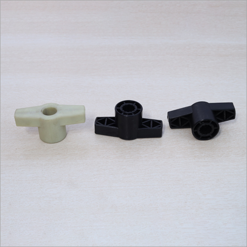 Plastic Knob - ABS Plastic, 25mm x 25mm x 15mm , Matte Black, M6 Thread Size, -20°C to 80°C Temperature Rating, 10 Grams Weight