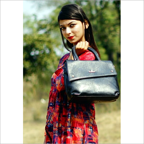 Ladies Designer Handbag - Genuine Leather, Elegant Zipper Closure, Available in Bold Black & Various Colors | Ideal for Fashion-Forward Women, Unique Statement Piece, Durable & Stylish