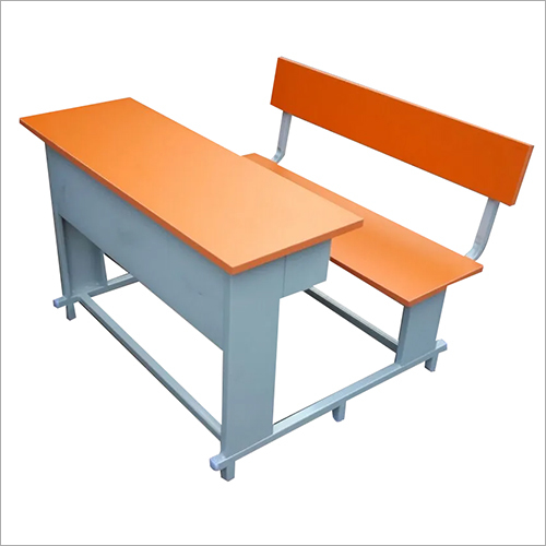 Easy To Clean 2 Seater School Desk Bench