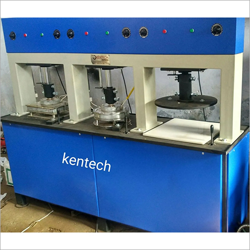 Disposable Plate Making Machine - MS Material, 220V Semi-Automatic | 1 Year Warranty, Non-Computerized Operation