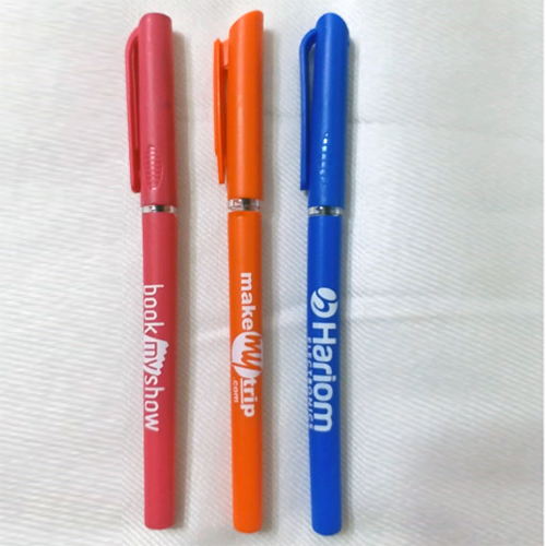 Blue Ballpoint Pen - Plastic, Lightweight, Blue , Consistent Ink Flow, Portable Design for Writing and Drawing
