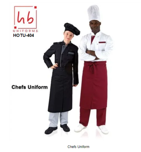 Chef Uniform - Polyester Material, Multiple Sizes, White Color | Long Sleeve Chef Jacket with Durable Stitching and Tear Resistant Design