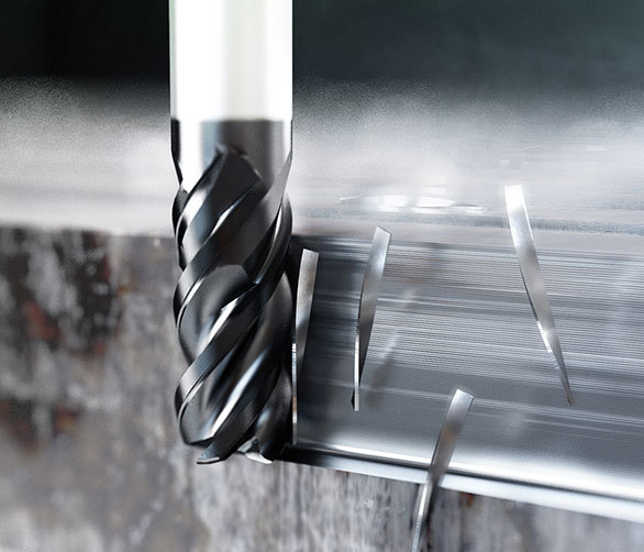 Solid Carbide End Mill Cutters - Color: Silver