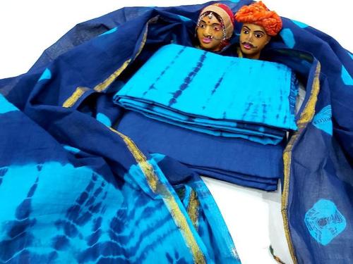 बगरू प्रिंट कॉटन सूट