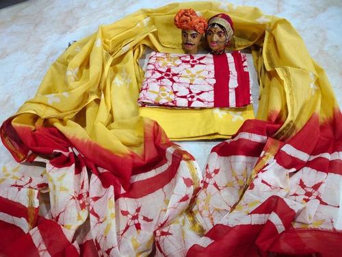 रेनी कॉटन बगरू प्रिंट सूट