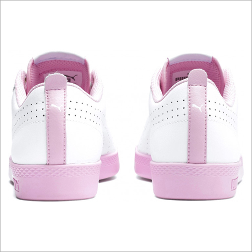 Womens Smash V2 Perf Sneakers - Breathable, Uk 4-uk 9 | Chic Pink And White Design, Low Heel, Suitable For All Seasons