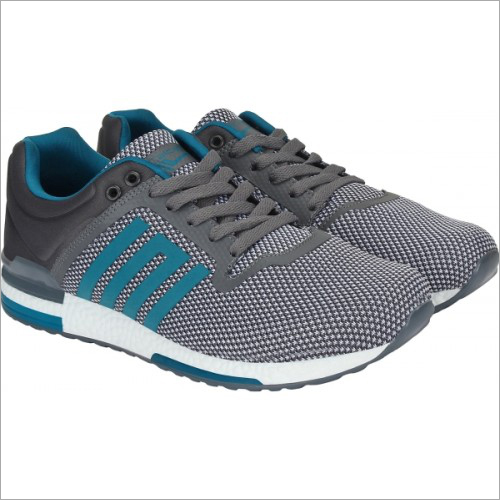 Mens Grey & Green Calcetto Pacific Running Shoes