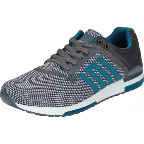 Mens Grey & Green Calcetto Pacific Running Shoes