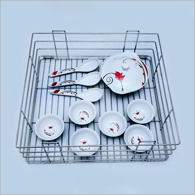 Metal Ss Wire Plate Kitchen Basket
