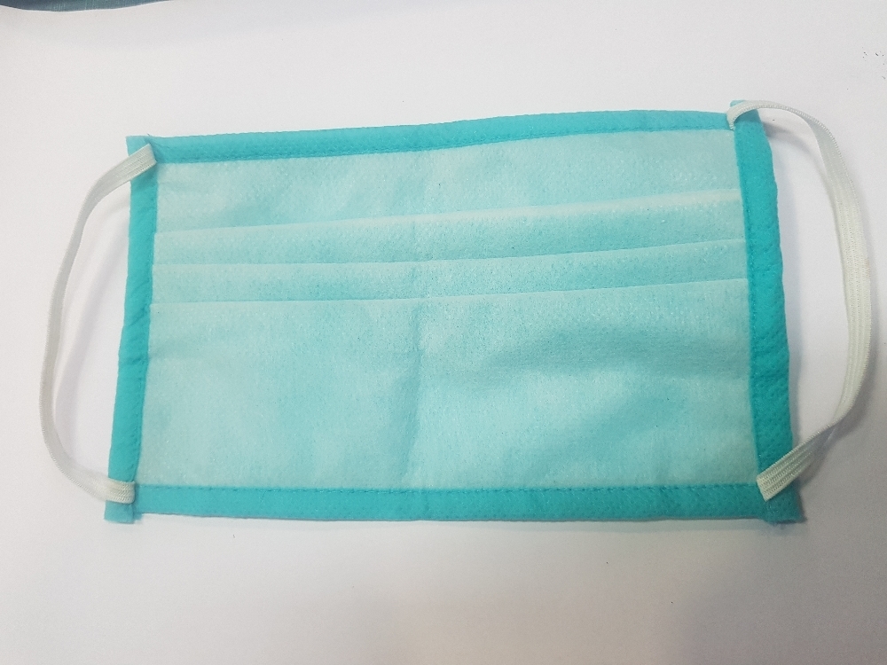 Disposable Mask - Non-woven Fabric, 17.5x9.5cm, Teal Color | Elastic Earloop, Breathable Comfort, Secure Fit, Effective Barrier