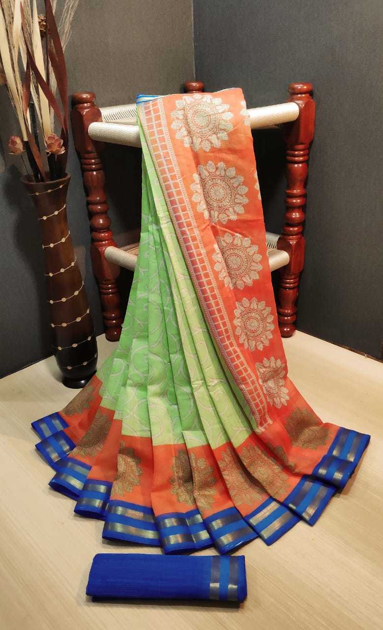 Multi Color Linen Saree