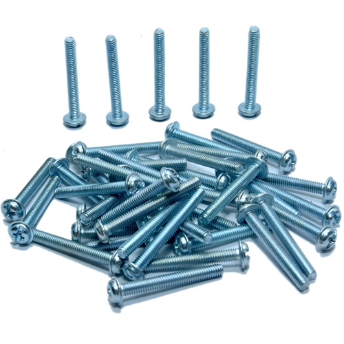 Machine Screws - Steel, Phillips Drive, Round Head, Zinc Plated | Corrosion Resistant, Durable Material, Secure Fastening, Versatile Use
