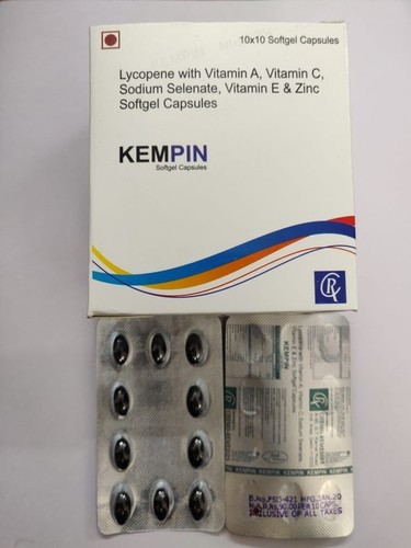 लाइकोपीन विटामिन जिंक सॉफ़्टजेल कैप्स