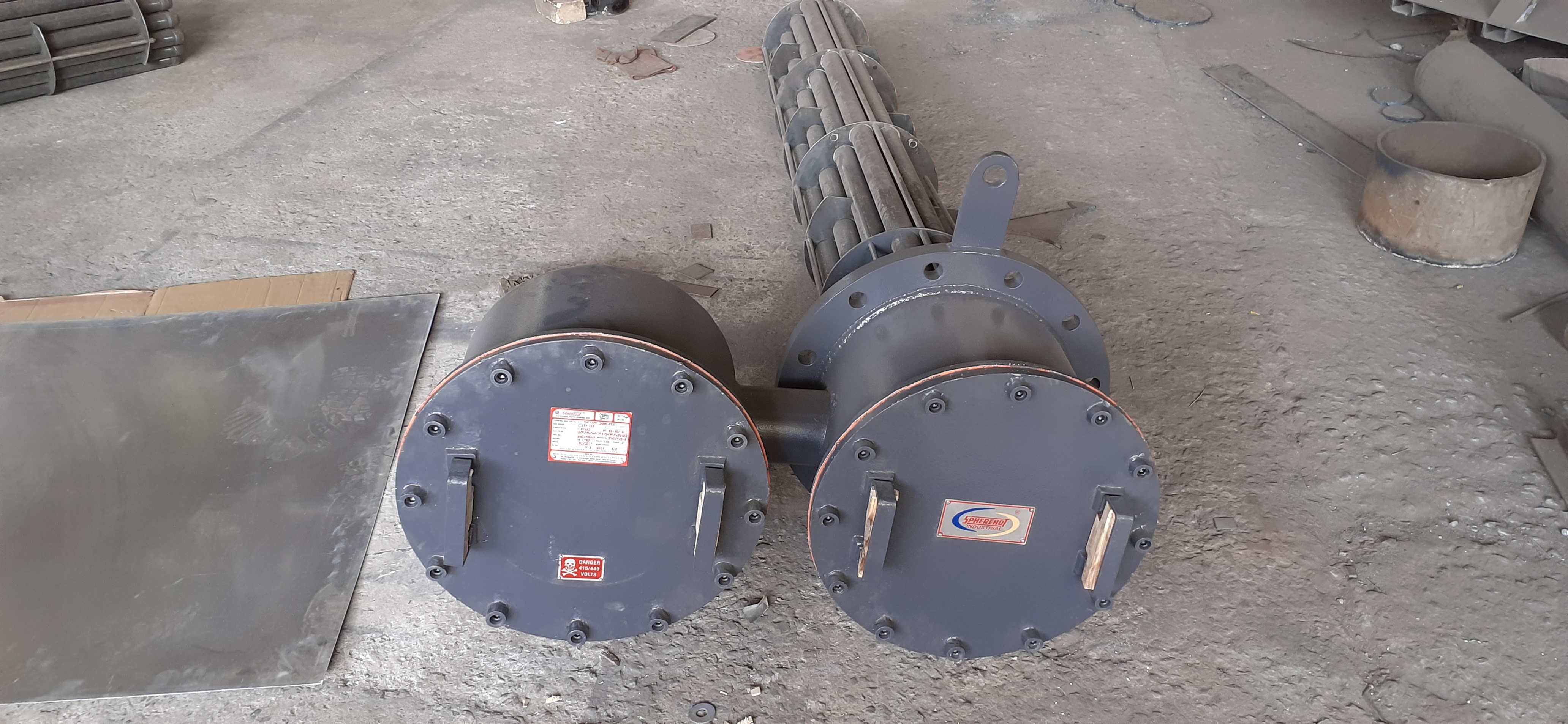 Reactivation Flange Heaters Insulation Material: Mild Steel