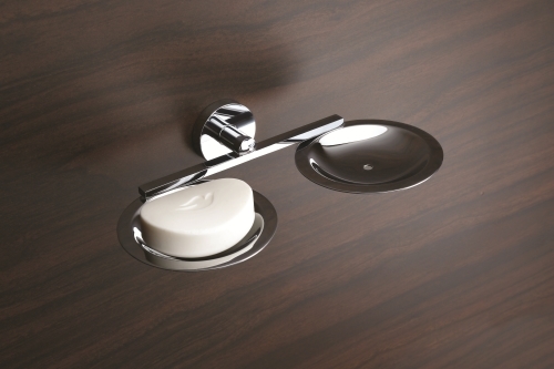 Double Soap Dish Installation Type: Wall Mounted