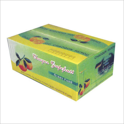 Fruit Packing Corrugated Box - Corrugated Paper, Custom Sizes Available, Multiple Color Options, Impact-Resistant Design for Fruit Storage and Transport