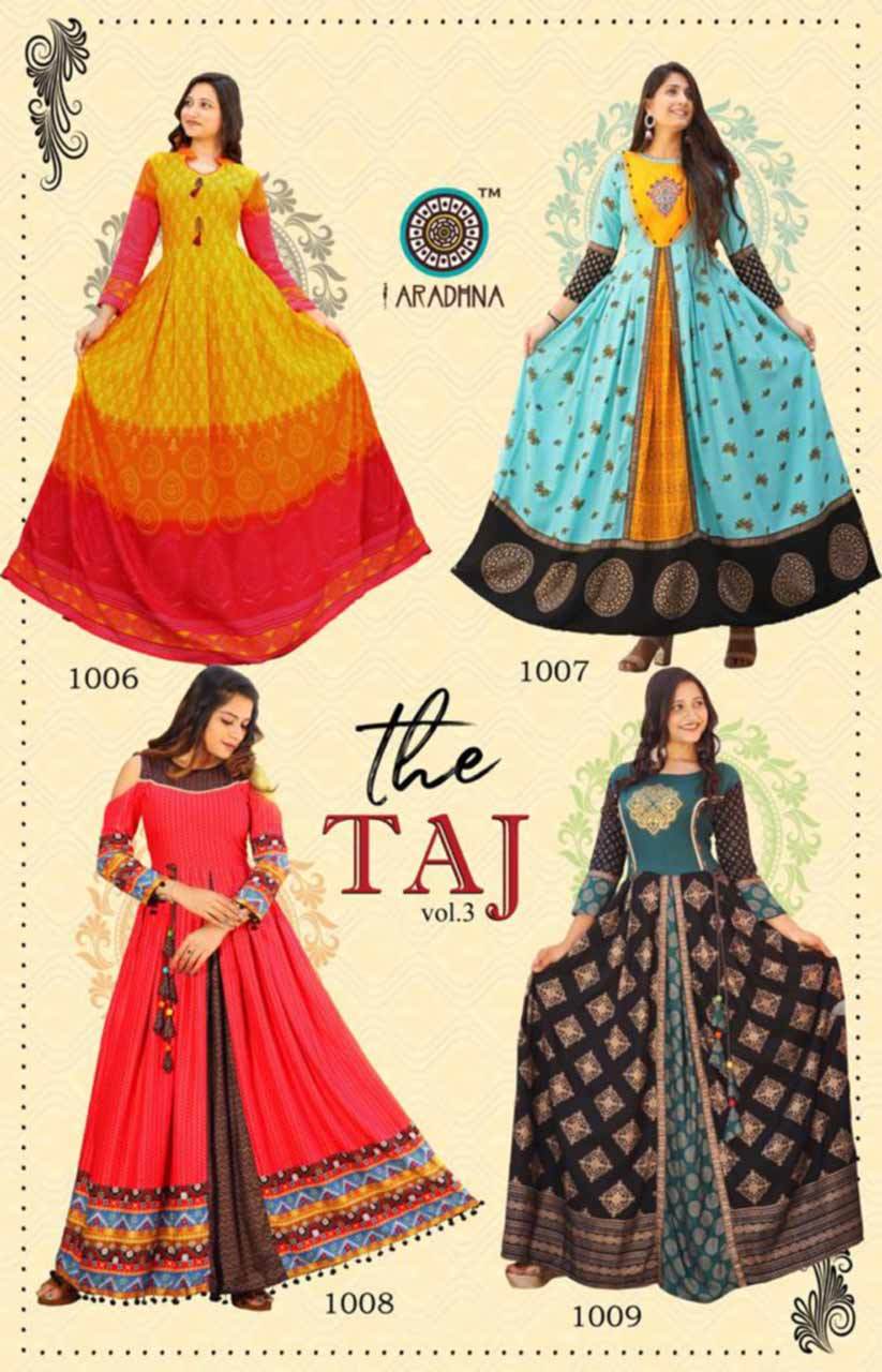 Rayon Long Kurti - Heavy Rayon Print With Embroidery Work, M-3xl Sizes, 3/4 Sleeve Style, Ethnic & Party Wear