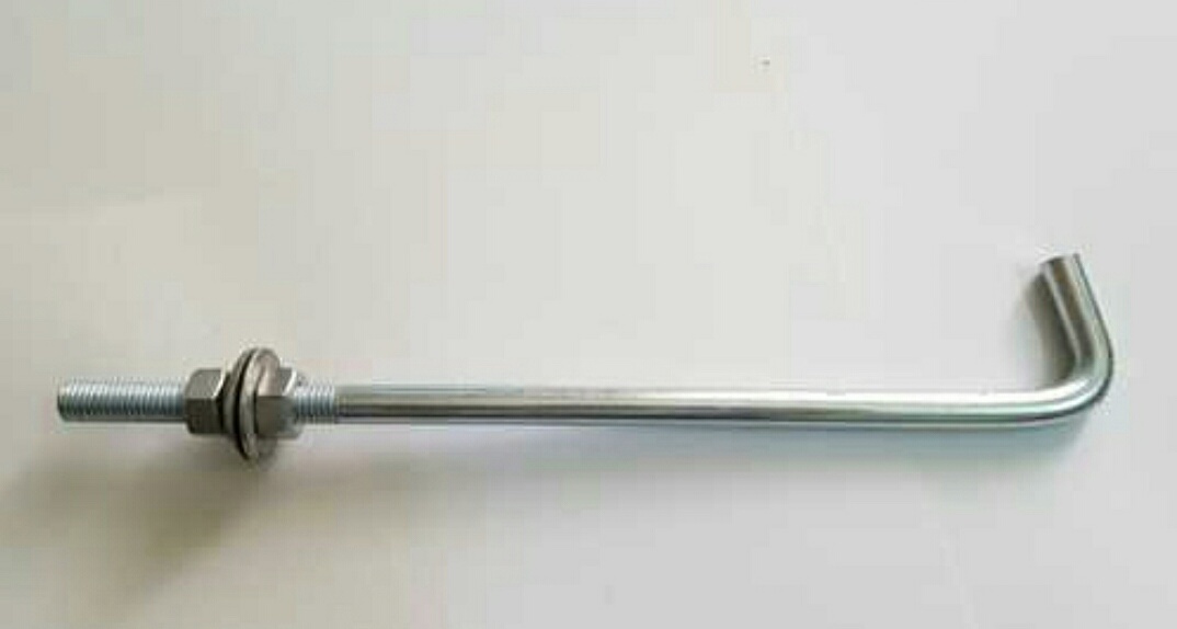 Foundation Bolt - Mild Steel, Diameter 6-25 Mm, Length 4-40 Inches, White Zinc Finish | High Tensile Strength 400 N/mm2, Corrosion Resistant