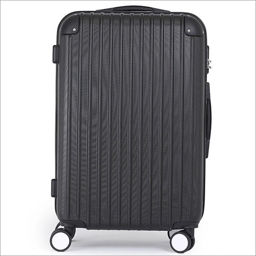 Black 78 Cm Hard Luggage Trolley Bag