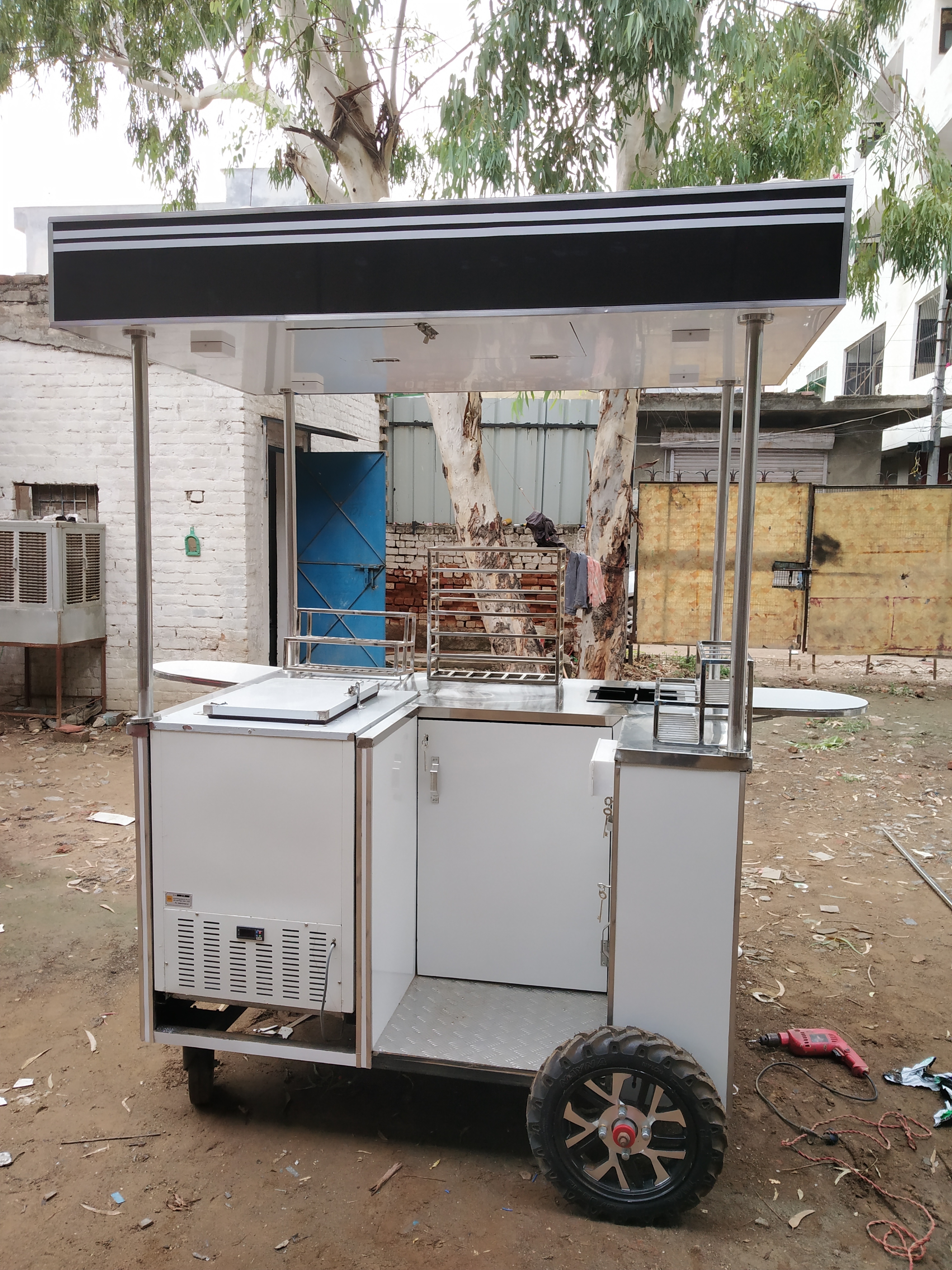 Stainless Steel Coffee Cart