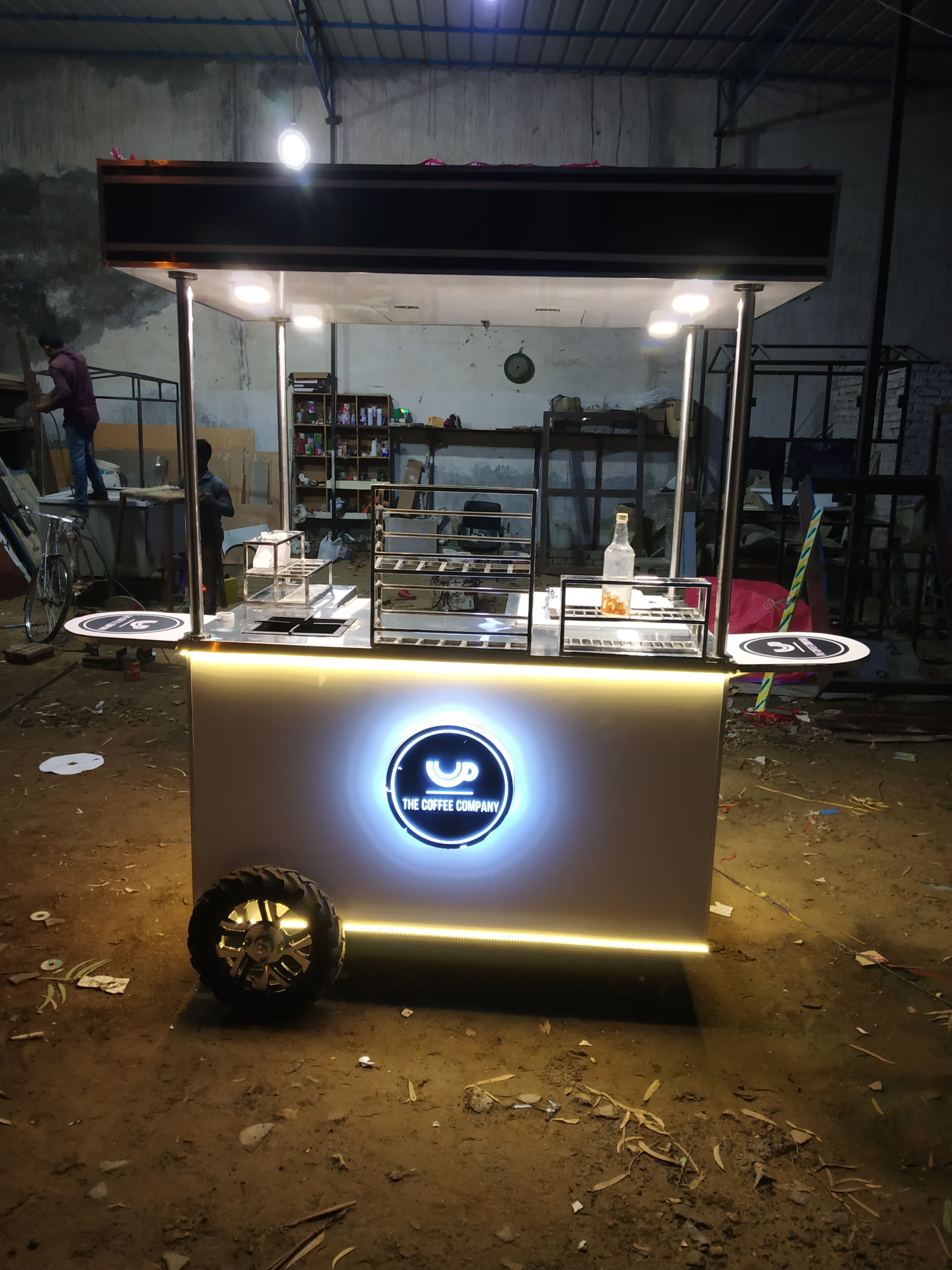 Stainless Steel Coffee Cart
