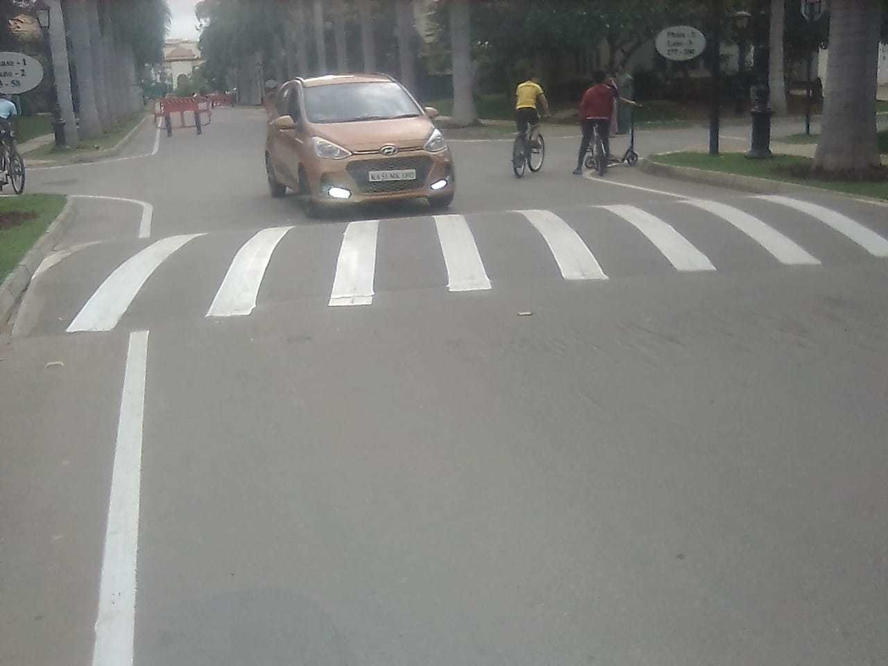 Yellow /White Kerb Marking
