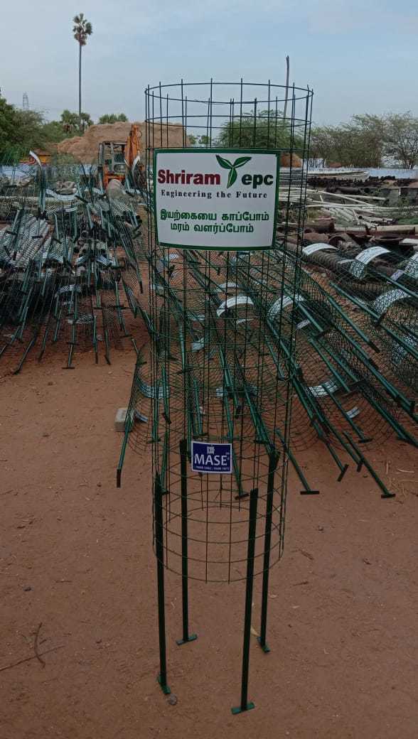 Metal Tree Guard - Color: Green