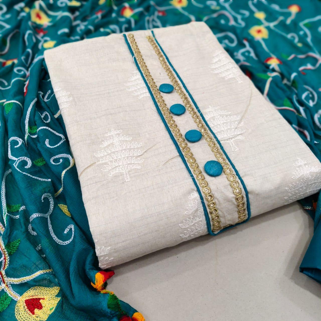 Indian Khadi Cotton Dress Materials