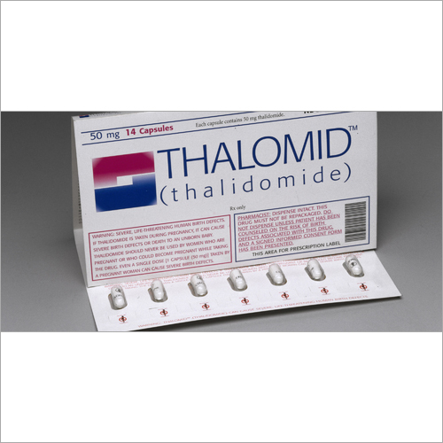 Thalidomide Capsules - 50 mg Dosage Tablet, 14 Capsules per Strip | Ingredients Include Vitamin, Store in Cool & Dry Place, 12 Months Shelf Life