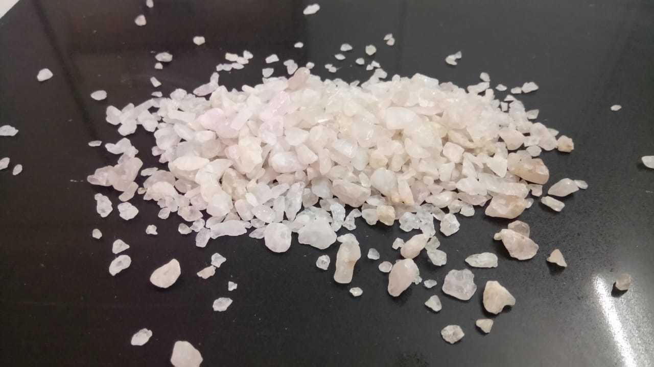 Crystal Precious Stone Crushed Rose Pink Quartz Aggregate Gemstone Crystalian Quartz Solid Surface