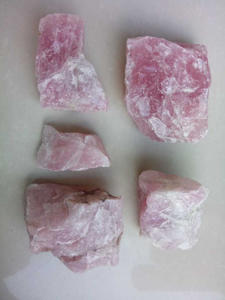 Crystal Precious Stone Crushed Rose Pink Quartz Aggregate Gemstone Crystalian Quartz Solid Surface